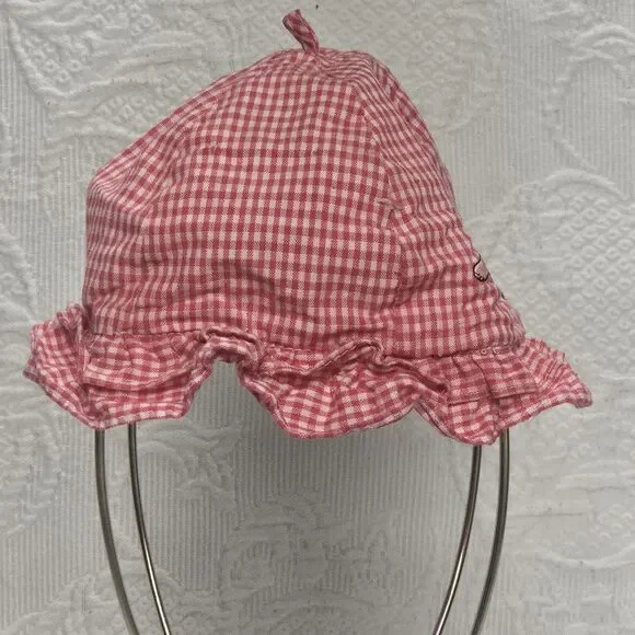 Disney Store Vintage 101 Dalmatians Red Plaid Pinic Cap Hat Baby Infant Toddler - Picture 2 of 8